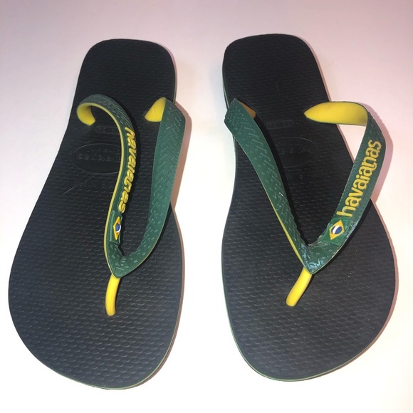 Havaianas Green yellow Flip Flop Kids Sandal - Picture 3 of 13